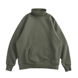 CH Classic Pure Color Turtleneck Sweatshirt