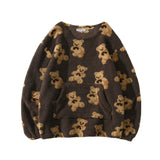 CH Bear Design Sherpa Sweatshirt