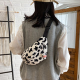 CH Cow-Pattern Chest Bag