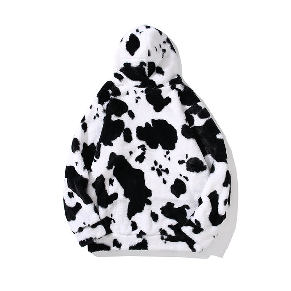 CH Cow-Pattern Full-Zip Hoodies