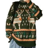 CH VIntage Xmas Elements Pattern Sweater