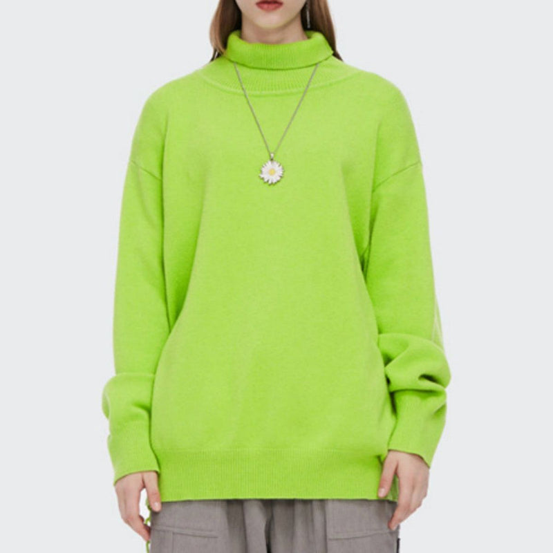 CH Pure Pastel Color Turtleneck Sweater