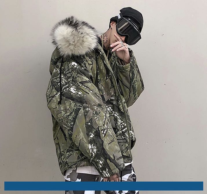 CH Camouflage-Print Down Parka