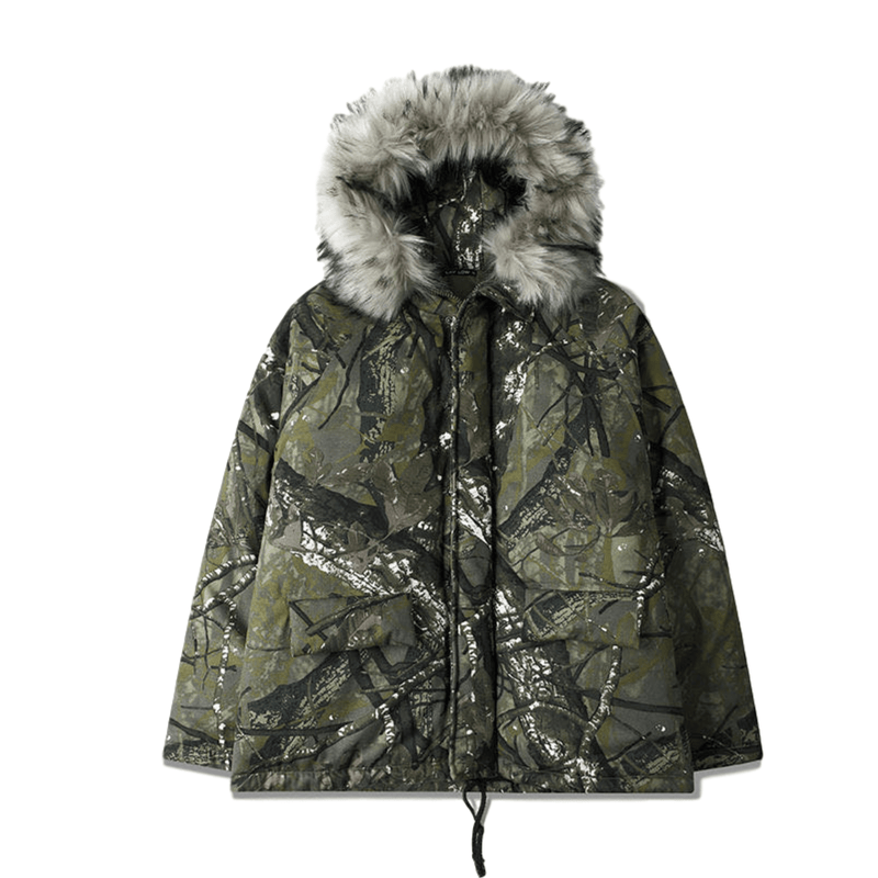 CH Camouflage-Print Down Parka