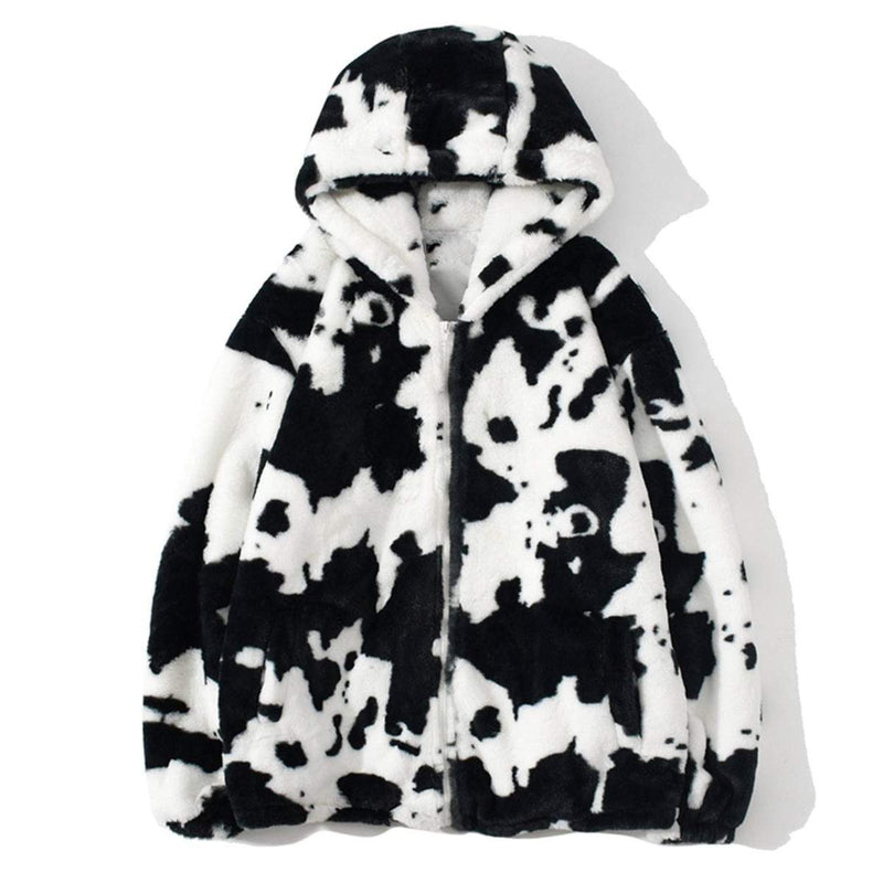 CH Cow-Pattern Full-Zip Jacket