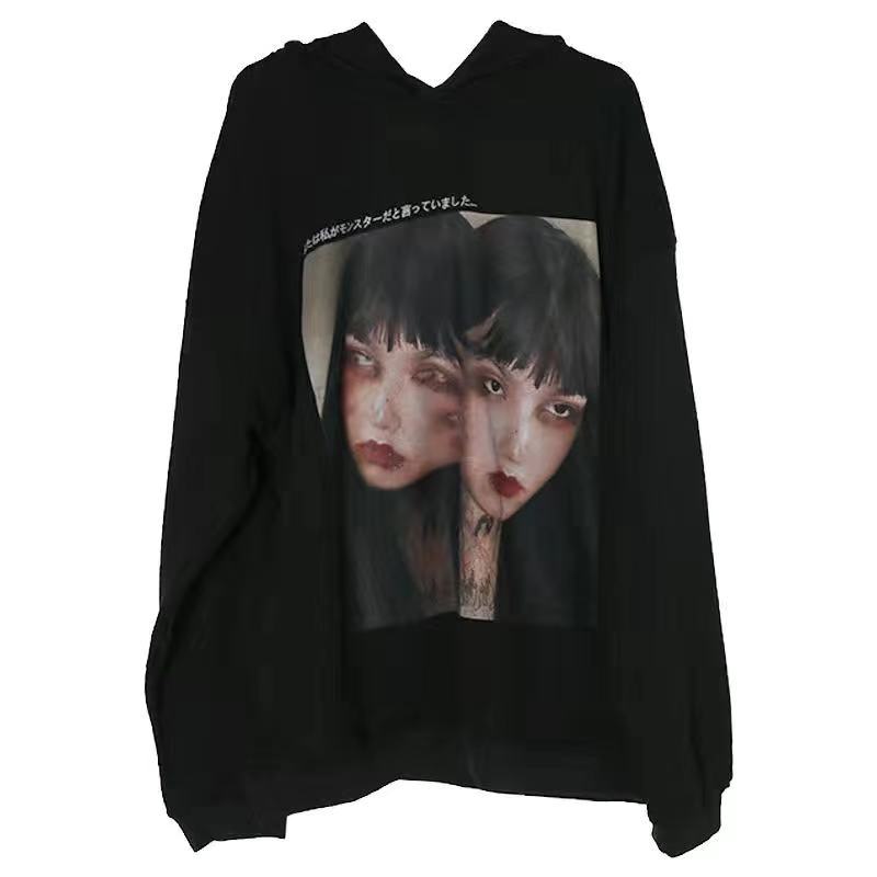 CH Ripped Face Portrait Hoodie