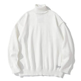 CH Classic Pure Color Turtleneck Knitted Sweater