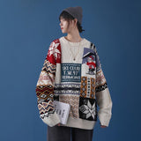 CH Vintage Color Matching Skiing Bear Sweater