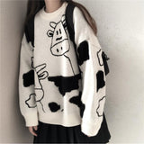 CH Knitted Cow Sketches Sweater