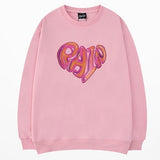 CH "RAIN" Printed Heart Sweatshirt