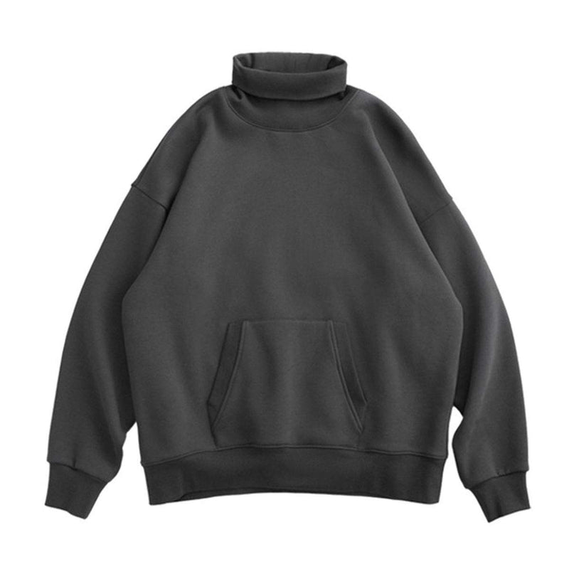CH Classic Pure Color Turtleneck Sweatshirt