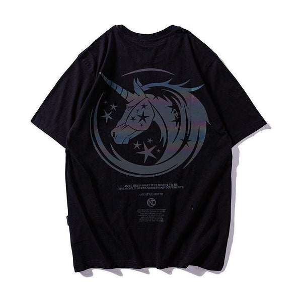 High Street Unicorn Reflective T-Shirt - Chiggate