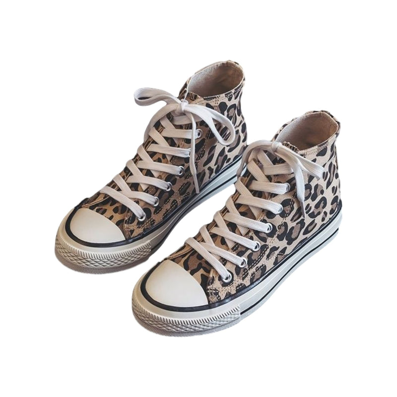 Women's Leopard Canvas Shoes - Chiggate